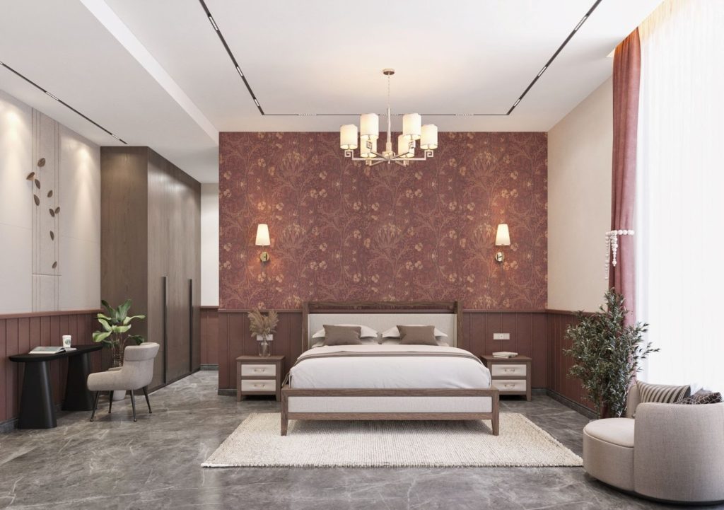 red colour interior design